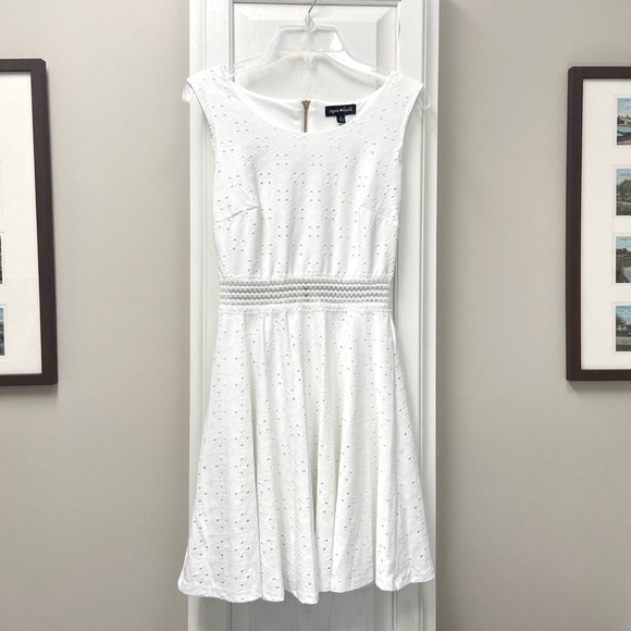 White Sequin Hearts Formal Dress - Picture 6 of 9